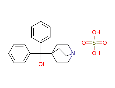 (1-azabicyclo[2.2.2]octane-4-yl)(diphenyl)methanol sulfuric acid