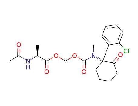 ((S)-2-acetamidopropanoyloxy)methyl 1-(2-chlorophenyl)-2-oxocyclohexyl(methyl)carbamate