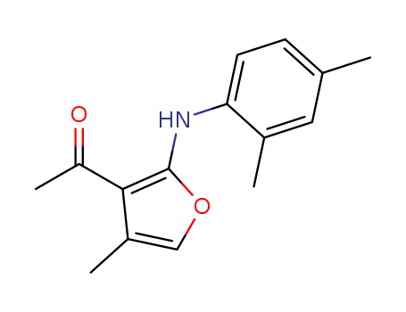 1-{2-[(2,4-dimethylphenyl)amino]-4-methylfuran-3-yl}ethanone