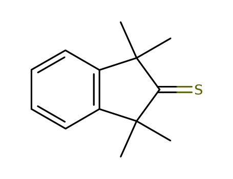 Molecular Structure of 74768-58-4 (2H-Indene-2-thione, 1,3-dihydro-1,1,3,3-tetramethyl-)