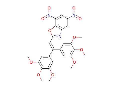 2-(2,2-bis(3,4,5-trimethoxyphenyl)vinyl)-5,7-dinitrobenzoxazole