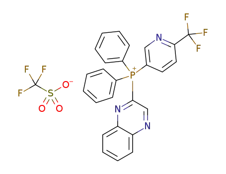 diphenyl(quinoxalin-2-yl)(6-(trifluoromethyl)pyridin-3-yl)phosphonium trifluoromethanesulfonate