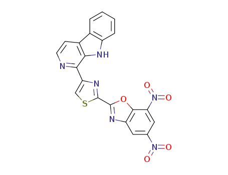 1-(2-(5,7-dinitrobenzo[d]oxazol-2-yl)thiazol-4-yl)−9H-pyrido[3,4-b]indole