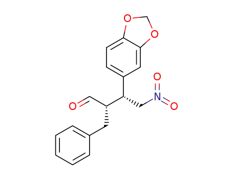 (2S,3R)-3-(benzo[d][1,3]dioxol-5-yl)-2-benzyl-4-nitrobutanal