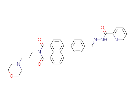 N-(morpholinopropyl)-4-(4'-(2-picolinoylhydrazono)methyl)phenyl-1,8-naphthalimide