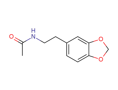 Molecular Structure of 58026-25-8 (N-[2-(1,3-benzodioxol-5-yl)ethyl]acetamide)