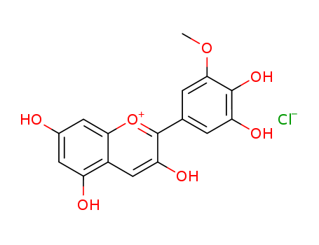 1-Benzopyrylium,2-(3,4-dihydroxy-5-methoxyphenyl)-3,5,7-trihydroxy-, chloride (1:1)