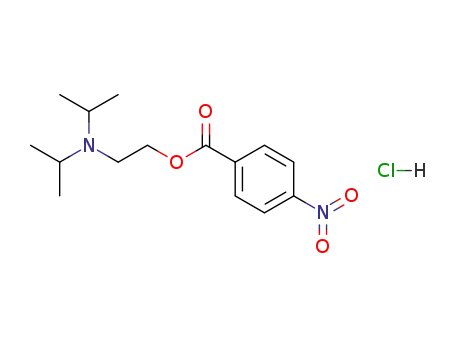 4-nitro-benzoic acid-(2-diisopropylamino-ethyl ester); hydrochloride