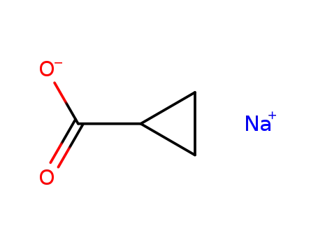 Molecular Structure of 155-22-6 (Cyclopropanecarboxylic acid, sodium salt)