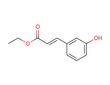 Molecular Structure of 96251-92-2 (2-Propenoic acid, 3-(3-hydroxyphenyl)-, ethyl ester, (2E)-)