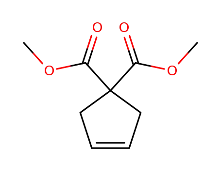 Molecular Structure of 84646-68-4 (Dimethyl 3-Cyclopentene-1,1-dicarboxylate)
