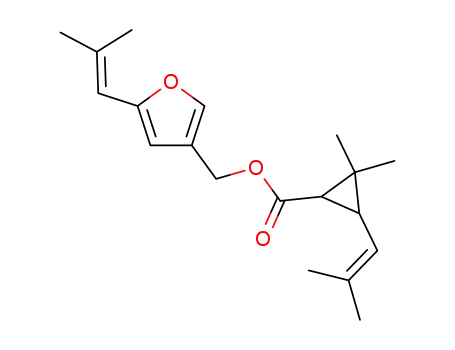 2,2-Dimethyl-3-(2-methyl-propenyl)-cyclopropanecarboxylic acid 5-(2-methyl-propenyl)-furan-3-ylmethyl ester