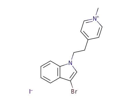 1-methyl-4-<2-(3-bromo-1-indolyl)>pyridinium iodide