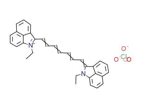 2-<7-Ethylbenzoindol-2(1H)-ylidene)-2,4,6-heptatrienyl>-1-ethylbenzoindolium perchlorate