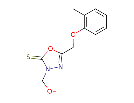3-hydroxymethyl-5-o-tolyloxymethyl-3H-[1,3,4]oxadiazole-2-thione