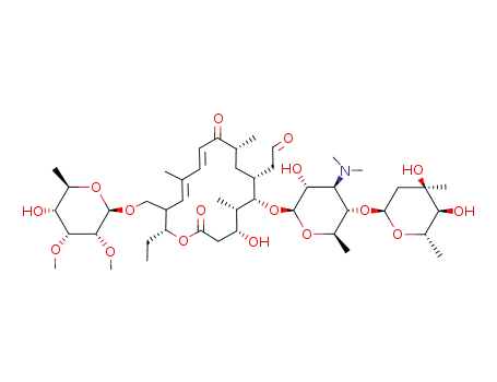 2-[(4R,5S,6S,7R,9R,11E,13E,15R,16R)-6-[(2R,3R,4R,5S,6R)-5-[(2R,4R,5S,6S)-4,5-Dihydroxy-4,6-dimethyloxan-2-yl]oxy-4-(dimethylamino)-3-hydroxy-6-methyloxan-2-yl]oxy-16-ethyl-4-hydroxy-15-[[(2R,3R,4R,5R,6R)-5-hydroxy-3,4-dimethoxy-6-methyloxan-2-yl]oxymethyl]-5,9,13-trimethyl-2,10-dioxo-1-oxacyclohexadeca-11,13-dien-7-yl]acetaldehyde