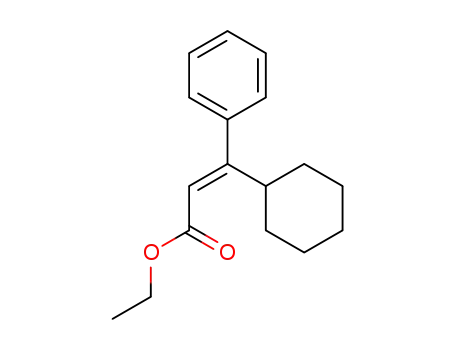 ethyl (2E)-3-cyclohexyl-3-phenyl prop-2-enoate