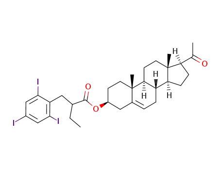 pregnenolone<ω-(2,4,6-triiodophenyl)-α-ethyl>-propionate