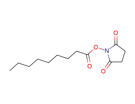 Molecular Structure of 104943-23-9 (2,5-Pyrrolidinedione, 1-[(1-oxononyl)oxy]-)