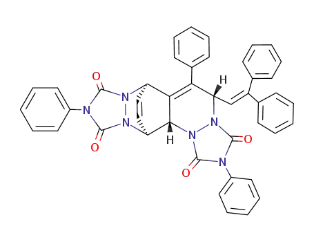2-Hendo-5-(2,2-diphenylvinyl)-N,N',6-triphenyl-3,4,9,10-tetraazatricyclo<6.2.2.02,7>dodeca-6,11-diene-3,4:9,10-bisdicarboximide