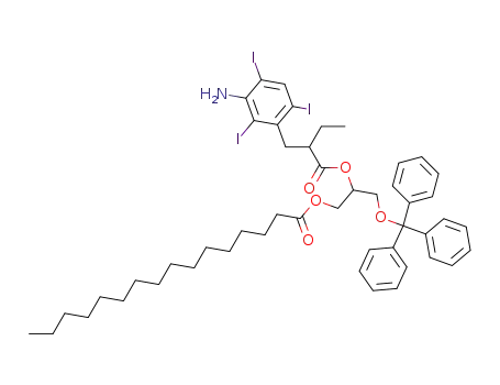 1-palmitoyl-2-iopanoyl-3-O-trityl-rac-glycerol