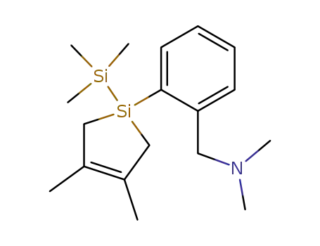 1-<2-(N,N-dimethylaminomethyl)phenyl>-trimethylsilyl-3,4-dimethylsilacyclopent-3-ene