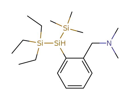2-<2-(N,N-dimethylamino)methylphenyl>-1,1,1-triethyl-3,3,3-trimethyltrisilane