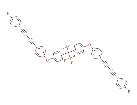 2,2-Bis<4-<(4-fluorophenyl)buta-1,3-diynyl>phenyloxyphenyl>hexafluoropropane