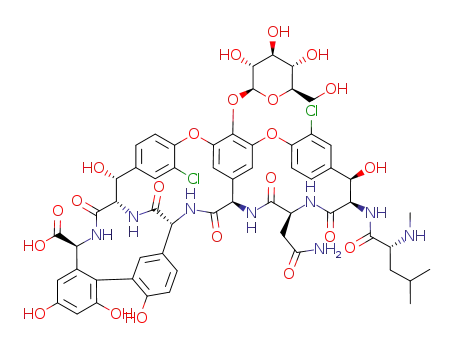 Molecular Structure of 101485-50-1 (DesvancosaMinyl VancoMycin)