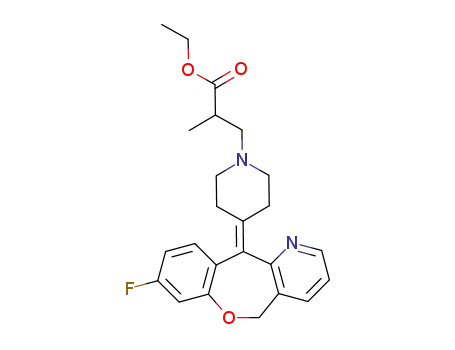 3-[4-(8-Fluoro-11H-10-oxa-4-aza-dibenzo[a,d]cyclohepten-5-ylidene)-piperidin-1-yl]-2-methyl-propionic acid ethyl ester