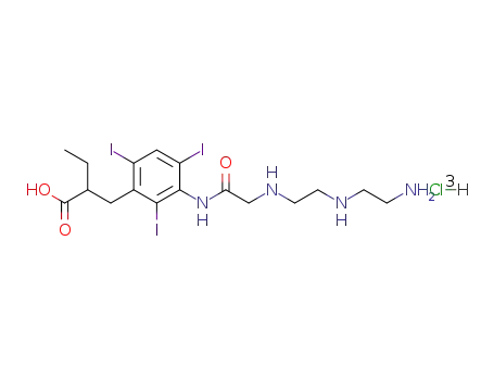 3-<<<2-<(2-aminoethyl)amino>ethyl>amino>acetylamino>-α-ethyl-2,4,6-triiodobenzenepropanoic acid