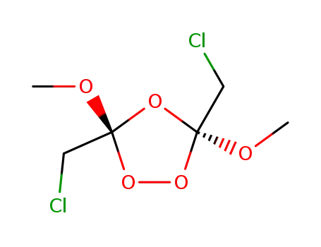 trans-3,5-bis-(chloromethyl)-3,5-dimethoxy-1,2,4-trioxolane