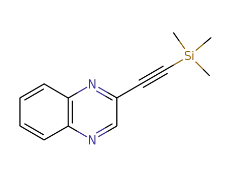 Molecular Structure of 189629-50-3 (Quinoxaline, 2-[(trimethylsilyl)ethynyl]-)