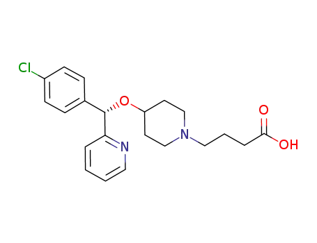 (+)-(S)-4-[4-[1-(4-chlorophenyl)-1-(2-pyridyl)Methoxy]piperidin-1-yl]butyric acid