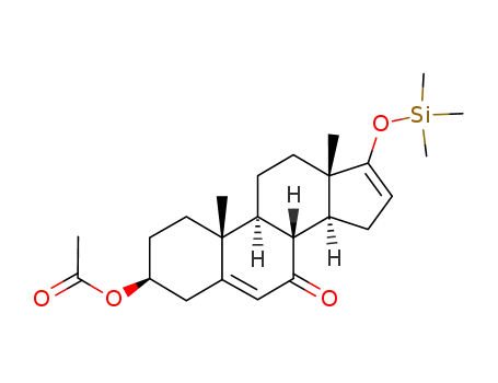 Acetic acid (3S,8R,9S,10R,13S,14S)-10,13-dimethyl-7-oxo-17-trimethylsilanyloxy-2,3,4,7,8,9,10,11,12,13,14,15-dodecahydro-1H-cyclopenta[a]phenanthren-3-yl ester