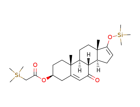 Trimethylsilanyl-acetic acid (3S,8R,9S,10R,13S,14S)-10,13-dimethyl-7-oxo-17-trimethylsilanyloxy-2,3,4,7,8,9,10,11,12,13,14,15-dodecahydro-1H-cyclopenta[a]phenanthren-3-yl ester