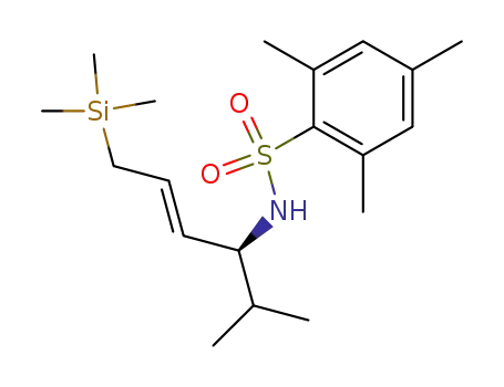 (E,4S)-5-methyl-1-trimethylsilyl-4-[N-(2,4,6-trimethylbenzene)sulfonyl]amino-2-hexene