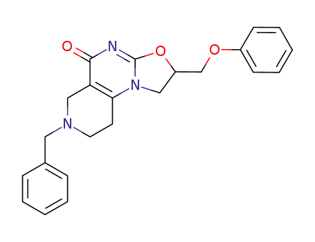 7-benzyl-2-(phenoxymethyl)-1,2,6,7,8,9-hexahydro-5H-[1,3]oxazolo[3,2-a]pyrido[3,4-e]pyrimidin-5-one