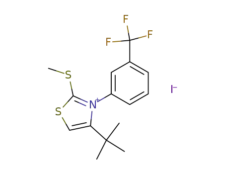 4-tert-Butyl-2-methylsulfanyl-3-(3-trifluormethylphenyl)thiazoliumiodid