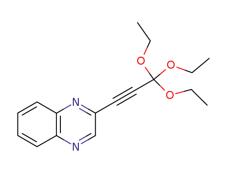 2-(3,3,3-Triethoxypropyn-1-yl)quinoxaline