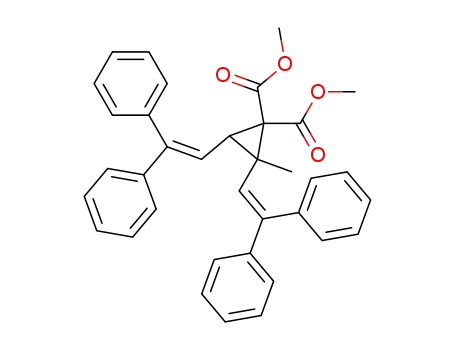 cis-1,1-dicarbomethoxy-2-methyl-2,3-bis(2,2-diphenylvinyl)cyclopropane