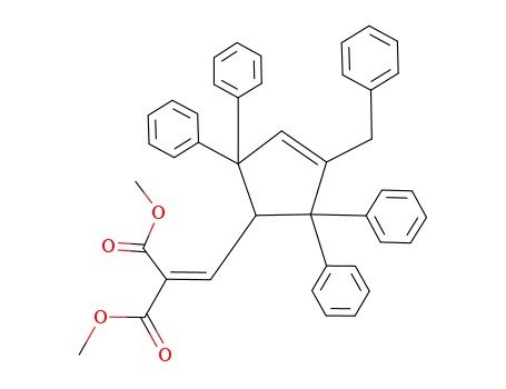 1-benzyl-3,3,5,5-tetraphenyl-4-(2,2-dicarbomethoxyvinyl)-1-cyclopentene