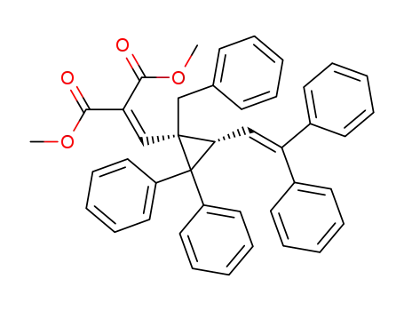 cis-1,1-diphenyl-2-benzyl-2-(2,2-dicarbomethoxyvinyl)-3-(2,2-diphenylvinyl)cyclopropane