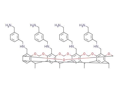 tetrakis[({[3-(aminomethyl)phenyl]methyl}amino)methyl]-tetramethyl cavitand