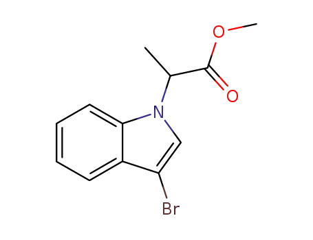 2-(3-bromo-indol-1-yl)-propionic acid methyl ester