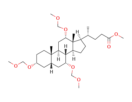methyl 3α,7α,12α-tri(methoxymethoxy)-5β-cholan-24-oate