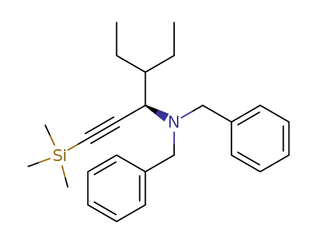 N,N-dibenzyl-4-ethyl-1-(trimethylsilyl)-1-heptyn-3-amine