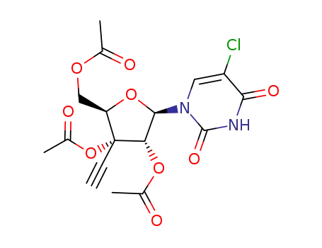 1-[2,3,5-tri-O-acetyl-3-C-ethynyl-β-D-ribo-pentofuranosyl]-5-chlorouracil