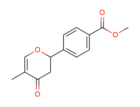 4-(5-methyl-4-oxo-3,4-dihydro-2H-pyran-2-yl)-benzoic acid methyl ester