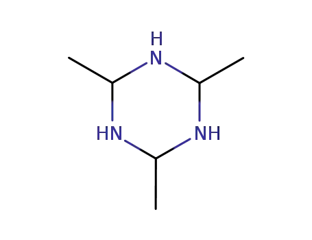 Molecular Structure of 638-14-2 (hexahydro-2,4,6-trimethyl-1,3,5-triazine)